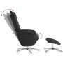 Massage recliner with footrest black synthetic leather by , Armchairs - Ref: Foro24-356656, Price: 133,38 €, Discount: %