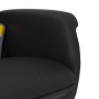 Massage recliner with footrest black synthetic leather by , Armchairs - Ref: Foro24-356656, Price: 133,38 €, Discount: %