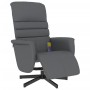 Sillón reclinable de masaje con reposapiés cuero sintético gris de , Sillones - Ref: Foro24-356713, Precio: 202,53 €, Descuen...