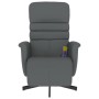 Gray synthetic leather massage recliner with footrest by , Armchairs - Ref: Foro24-356713, Price: 202,53 €, Discount: %