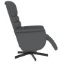 Sillón reclinable de masaje con reposapiés cuero sintético gris de , Sillones - Ref: Foro24-356713, Precio: 202,99 €, Descuen...