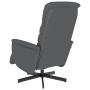 Sillón reclinable de masaje con reposapiés cuero sintético gris de , Sillones - Ref: Foro24-356713, Precio: 202,99 €, Descuen...