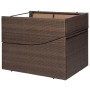 Lounger with brown synthetic rattan cushion by vidaXL, Loungers - Ref: Foro24-44135, Price: 222,99 €, Discount: %