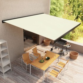 Cream-colored motorized reel awning 300x250 cm by , Awnings - Ref: Foro24-3052684, Price: 615,26 €, Discount: %