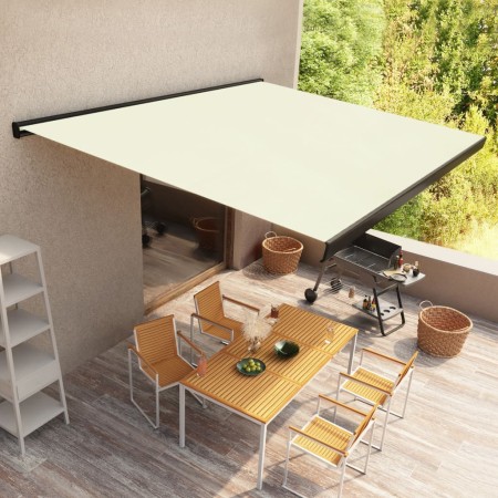 Cream-colored motorized reel awning 300x250 cm by , Awnings - Ref: Foro24-3052684, Price: 615,99 €, Discount: %