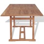 Mesa de jardín de madera de teca maciza 180x90x75 cm de vidaXL, Mesas de jardín - Ref: Foro24-43034, Precio: 251,15 €, Descue...