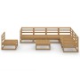 Garden furniture 8 pieces honey brown solid pine wood by , Garden sets - Ref: Foro24-3075772, Price: 561,50 €, Discount: %