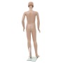 Maniquí de cuerpo entero de niño con base vidrio beige 140 cm de vidaXL, Maniquís - Ref: Foro24-142931, Precio: 116,96 €, Des...