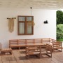 Garden furniture 11 pieces honey brown solid pine wood by , Garden sets - Ref: Foro24-3075822, Price: 727,40 €, Discount: %