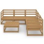 Garden furniture 6 pieces honey brown solid pine wood by , Garden sets - Ref: Foro24-3075732, Price: 391,99 €, Discount: %