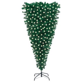 Árbol de Navidad invertido preiluminado con luces verde 210 cm de , Arboles de navidad - Ref: Foro24-3077976, Precio: 74,99 €...