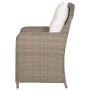 Sillones de jardín con cojines 2 uds ratán sintético marrón de vidaXL, Sillas de jardín - Ref: Foro24-44148, Precio: 294,99 €...