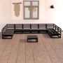 Juego de muebles de jardín 11 piezas madera maciza de pino de , Conjuntos de jardín - Ref: Foro24-3076158, Precio: 835,76 €, ...