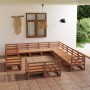 Juego de muebles de jardín 13 piezas madera maciza de pino de , Conjuntos de jardín - Ref: Foro24-3075967, Precio: 871,01 €, ...