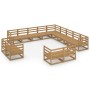 Juego de muebles de jardín 13 piezas madera maciza de pino de , Conjuntos de jardín - Ref: Foro24-3075967, Precio: 871,01 €, ...