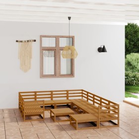 Garden furniture set 12 pieces solid pine wood by , Garden sets - Ref: Foro24-3076042, Price: 830,36 €, Discount: %