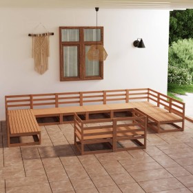 Gartenmöbel-Set 12-teilig aus massivem Kiefernholz von , Gartensets - Ref: Foro24-3076222, Preis: 840,99 €, Rabatt: %