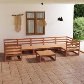 Garden furniture set 8 pieces solid pine wood by , Garden sets - Ref: Foro24-3076257, Price: 510,99 €, Discount: %