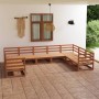 Juego de muebles de jardín 9 piezas madera maciza de pino de , Conjuntos de jardín - Ref: Foro24-3076262, Precio: 623,55 €, D...