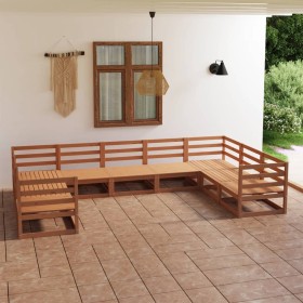 Gartenmöbel-Set 9-teilig aus massivem Kiefernholz von , Gartensets - Ref: Foro24-3076262, Preis: 623,55 €, Rabatt: %