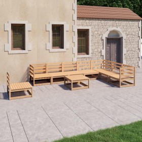 Garden furniture set 9 pieces solid pine wood by , Garden sets - Ref: Foro24-3075779, Price: 493,99 €, Discount: %