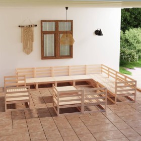 Gartenmöbel-Set 13-teilig aus massivem Kiefernholz von , Gartensets - Ref: Foro24-3075959, Preis: 738,87 €, Rabatt: %