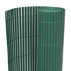 Double-sided green PVC garden fence 90x300 cm by vidaXL, fence panels - Ref: Foro24-43623, Price: 32,26 €, Discount: %