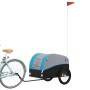 Remolque para bicicleta hierro negro y azul 45 kg de , Remolques para bicicletas - Ref: Foro24-94128, Precio: 76,99 €, Descue...