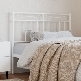 White metal headboard 107 cm by , Headboards and footboards - Ref: Foro24-373770, Price: 23,75 €, Discount: %