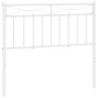 Cabecero de metal blanco 107 cm de , Cabeceros y pies de cama - Ref: Foro24-373770, Precio: 23,75 €, Descuento: %