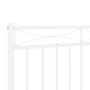 Cabecero de metal blanco 107 cm de , Cabeceros y pies de cama - Ref: Foro24-373770, Precio: 23,75 €, Descuento: %