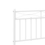 Estructura cama metal con cabecero y pie cama blanca 100x200 cm de , Camas y somieres - Ref: Foro24-373753, Precio: 73,04 €, ...