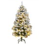 Artificial Christmas tree with hinges 150 LED and balls 150 cm by , Christmas trees - Ref: Foro24-3210098, Price: 126,28 €, D...