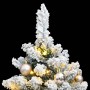 Artificial Christmas tree with hinges 150 LED and balls 150 cm by , Christmas trees - Ref: Foro24-3210098, Price: 126,28 €, D...