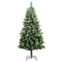 Artificial Christmas tree with hinges 300 LED and balls 180 cm by , Christmas trees - Ref: Foro24-3210360, Price: 130,53 €, D...