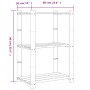 3-tier solid brown pine wood shelf 60x38x90 cm by , Industrial shelving - Ref: Foro24-373398, Price: 43,15 €, Discount: %