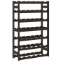 Wine rack for 42 bottles solid black pine wood by , Wine racks - Ref: Foro24-373403, Price: 46,72 €, Discount: %