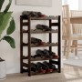 Wine rack for 20 bottles solid black pine wood by , Wine racks - Ref: Foro24-373401, Price: 29,71 €, Discount: %