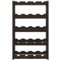 Wine rack for 20 bottles solid black pine wood by , Wine racks - Ref: Foro24-373401, Price: 29,71 €, Discount: %