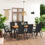 Garden dining set 9 pieces black and brown by , Garden sets - Ref: Foro24-3060057, Price: 740,94 €, Discount: %