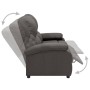 Dark Gray Fabric 2 Seater Recliner Sofa by , Armchairs - Ref: Foro24-324090, Price: 230,23 €, Discount: %