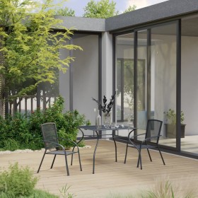 3-piece anthracite steel garden dining set by , Garden sets - Ref: Foro24-3074484, Price: 228,99 €, Discount: %