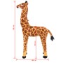 Braune und gelbe stehende Plüschgiraffe XXL von vidaXL, Stofftiere - Ref: Foro24-91336, Preis: 76,33 €, Rabatt: %