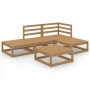 Garden furniture 5 pieces honey brown solid pine wood by , Garden sets - Ref: Foro24-3075482, Price: 342,79 €, Discount: %