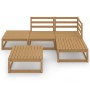 Garden furniture 5 pieces honey brown solid pine wood by , Garden sets - Ref: Foro24-3075482, Price: 342,79 €, Discount: %