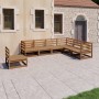 Garden furniture 7 pieces honey brown solid pine wood by , Garden sets - Ref: Foro24-3075767, Price: 488,74 €, Discount: %