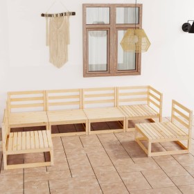 Garden furniture set 6 pieces solid pine wood by , Garden sets - Ref: Foro24-3075399, Price: 325,99 €, Discount: %