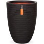 Capi Vase Nature Row elegant low black 36x47 cm KBLRO782 by Capi, Pots and planters - Ref: Foro24-424272, Price: 69,95 €, Dis...