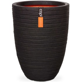 Capi Vase Nature Row elegant low black 36x47 cm KBLRO782 by Capi, Pots and planters - Ref: Foro24-424272, Price: 69,99 €, Dis...