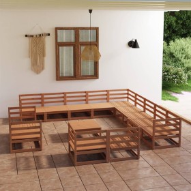 Gartenmöbel-Set 14-teilig aus massivem Kiefernholz von , Gartensets - Ref: Foro24-3075972, Preis: 969,28 €, Rabatt: %